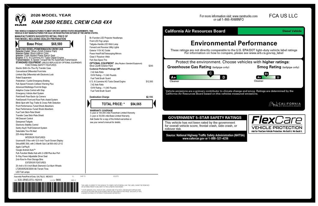 ram ram 2500 pickup 2026 3C63R5ELXTG162518 image ram ram 2500 pickup 2026 3C63R5ELXTG162518 image